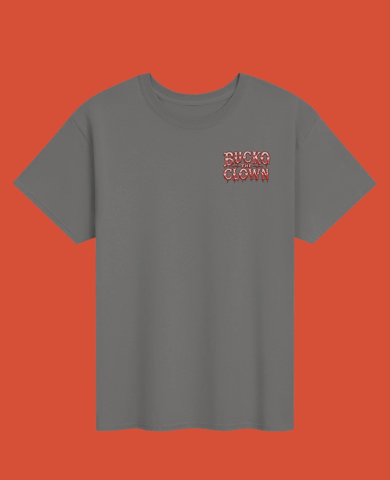 Grey Bucko t-shirt, small chest wordmark